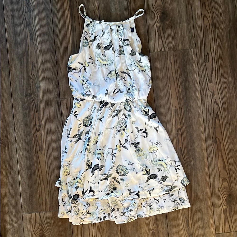 Floral White Kids Dress